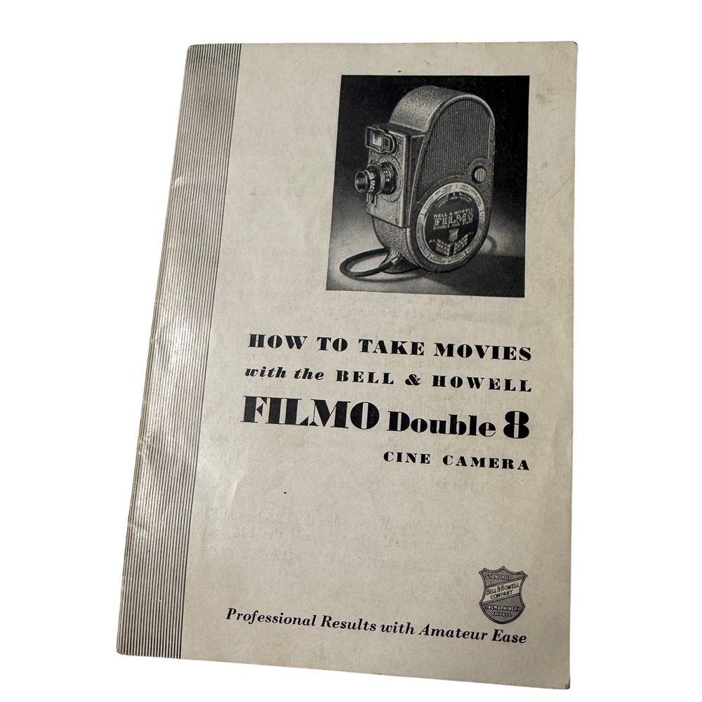 Vintage Bell & Howell Filmo Double 8 Cine Camera Instruction Manual Booklet